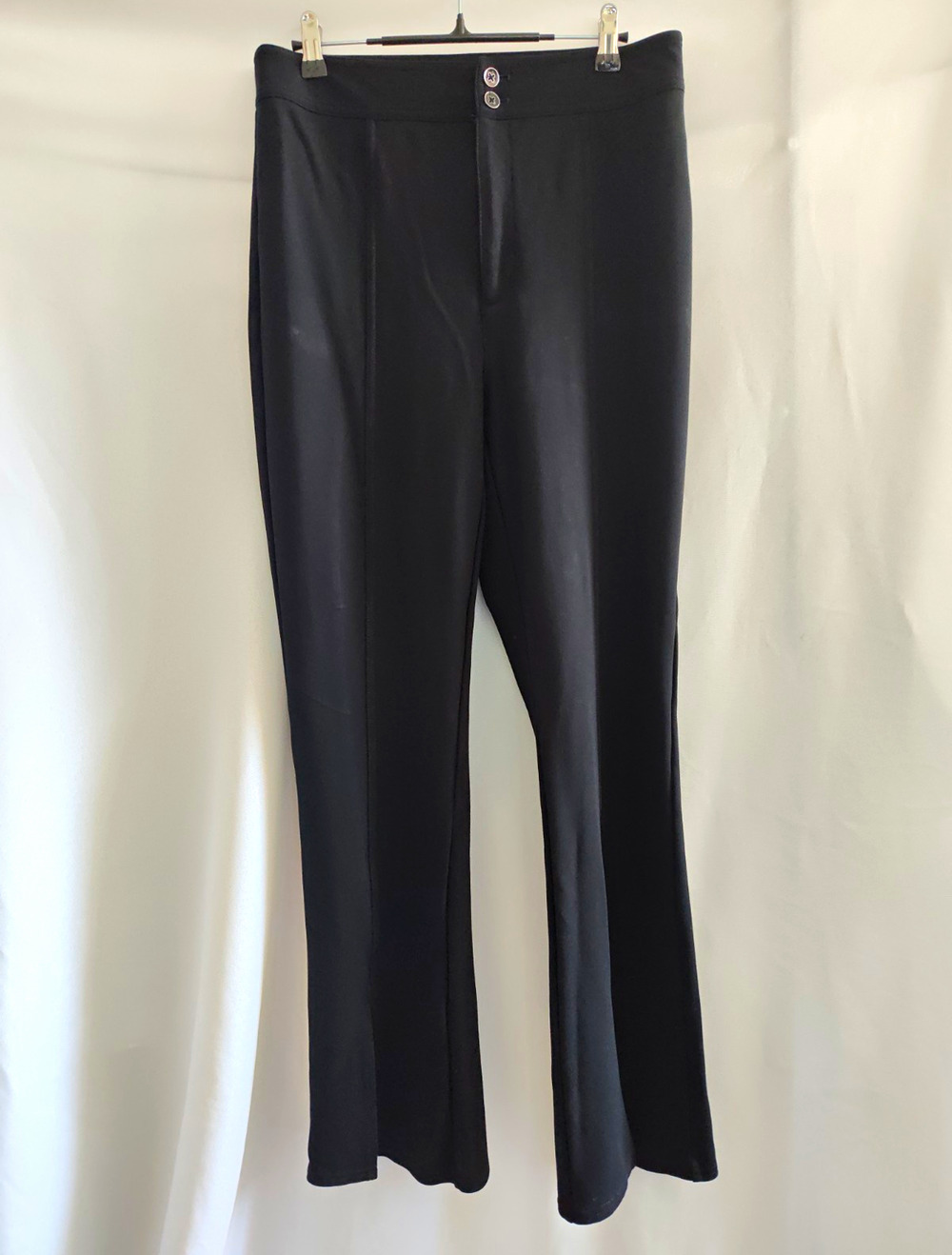Maeve by Anthropologie Seamed Flare Trousers Black Size 10